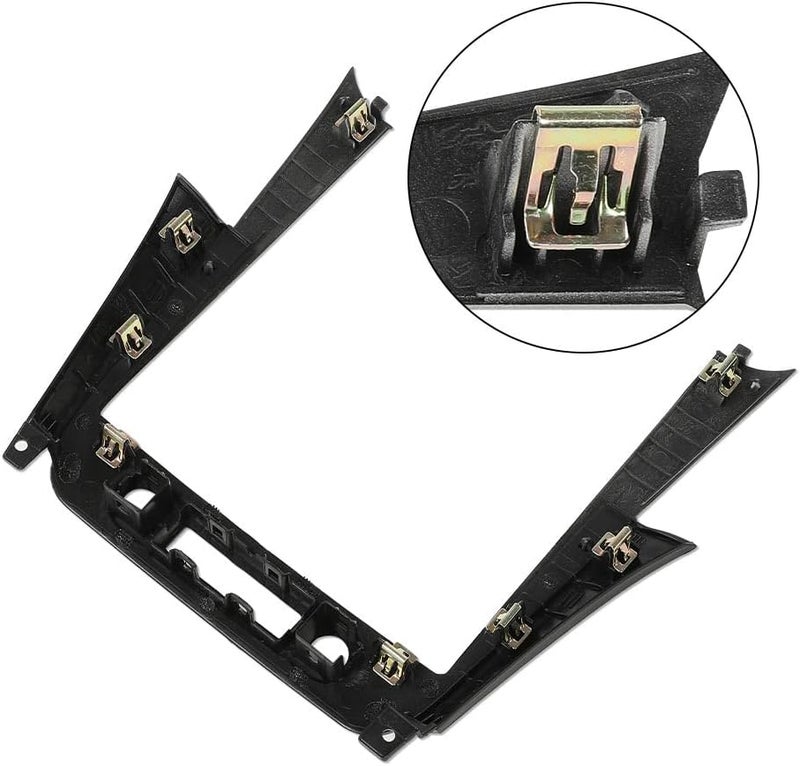 GPLUS Radio Dash Bezel Trim Vent Compatible with Chevy Malibu 2008-2012 Sliver & Black Car Radio Dashboard Cover - Image 4